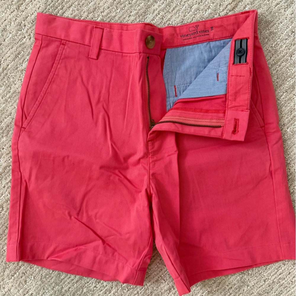 Boy’s Vineyard Vines  Coral Red Breaker Shorts